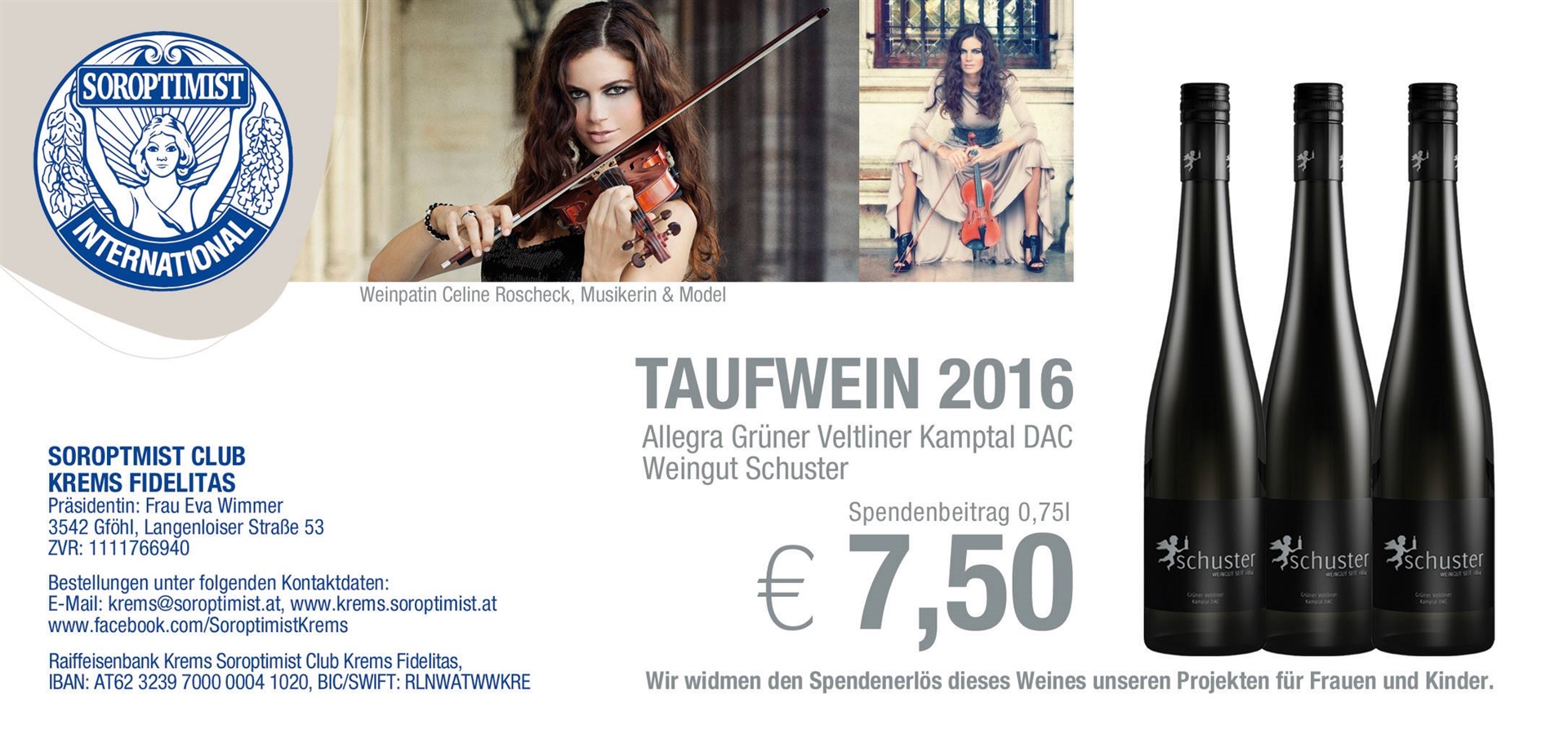 Unser Taufwein 2016 ‚Allegra‘ ist noch erhältlich …